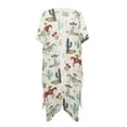 thumbnail image 1 of HELLHERO High Quality Fabrics Bathing Suit Cover Up for Hawaii Casual Loose Free Size Long Kimono Swimsuit Cover Up Western Cowboy, 1 of 6