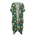 thumbnail image 1 of HELLHERO High Quality Fabrics Bathing Suit Cover Up for Summer Casual Loose Flowy Irish Symbols, 1 of 6