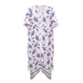 thumbnail image 1 of HELLHERO High Quality Fabrics Bathing Suit Coverups for Summer Lightweight Free Size Long Kimono Swimsuit Cover Up Lavender Floral Pattern, 1 of 6
