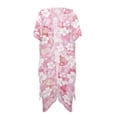 thumbnail image 1 of HELLHERO High Quality Fabrics Beach Cover Up for Resort Lightweight Casual Pink Floral Bloom, 1 of 6