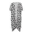 thumbnail image 1 of HELLHERO High Quality Fabrics Beach Kimono for Pool Breathable Free Size Bathing Suit Cover Up Leopard Print Glamour, 1 of 6
