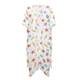 thumbnail image 1 of HELLHERO High Quality Fabrics Long Kimono Swimsuit Cover Up for Summer Lightweight Free Size Bathing Suit Cover Up Sea Shell Case, 1 of 6