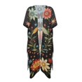 thumbnail image 1 of HELLHERO High Quality Fabrics Swim Coverup for Resort Breathable Loose Ladybug Floral Pattern, 1 of 6