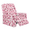 thumbnail image 1 of HELLHERO High Stretch 4 Pack Recliner Chair Covers with Side Pocket, Polyester Spandex Washable Recliner Chair Slipcover for Kids and Pets, Pink Leopard Print, 1 of 8