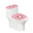 thumbnail image 1 of HELLHERO Holiday Christmas Hat Salamander Toilet Lid Cover Set of 2 Piece Adjustable Toilet Lid Cover Dustproof Hotel Home, 1 of 8