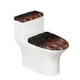 thumbnail image 1 of HELLHERO Holiday Dressing Elastic Edge Elastic Installation 2 Pcs Set with Stretch Toilet Seat Cover Toilet Lid Cover Dustproof, Merry Chrismas, 1 of 6