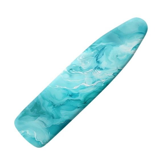 HELLHERO Hook and Loop Anti-Slip Ironing Board Cover 3 Fasteners Home Protective Cover Polyester Fiber Fabric 15"x54", Marble Veining