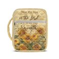 thumbnail image 1 of HELLHERO Hope Sunflowers Bible Cover Case, Zipper Portable Quilted Bible Cover Polyester Fabric Bible Cover Bag for Daily Life School, 1 of 8