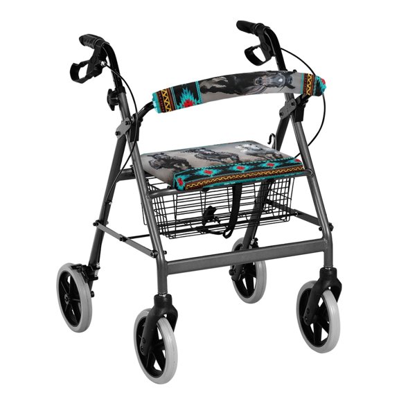 HELLHERO Horse Back Cover Breathable for Seniors Adult Reusable Rollator Walker Seat Back Cover for Unisex