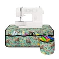 thumbnail image 1 of HELLHERO Horse Flowers Pattern Sewing Machine Pad Organizer Sewing Machine Dustproof Sewing Accessories with Storage Cylinder Fabric Polyester Sewing Machines Pad, 1 of 5