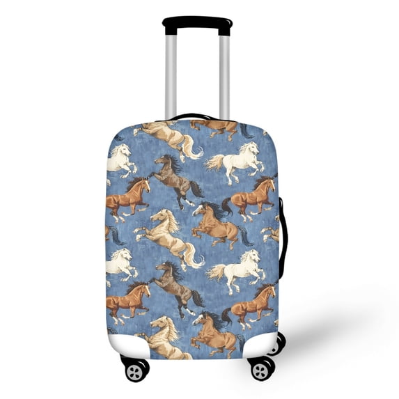 HELLHERO Horse Herds Anti Pollution Suitcase Sleeve for Friends, All Size Elastic Anti Scuff Suitcase Protective Cover