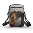 thumbnail image 1 of HELLHERO Horse Pattern Polyester Messenger Bag with Shoulder Strap Travel, Outdoor and Daily Use Leakproof, 1 of 6