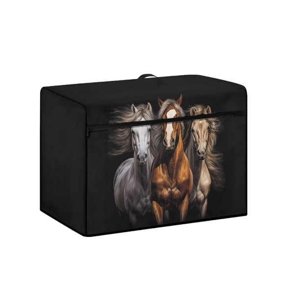 HELLHERO Horse Pattern Sewing Machine Cloth Cover and Carry Handle Lightweight & Sturdy Universal Home Indoor