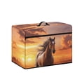 thumbnail image 1 of HELLHERO Horse Pattern Sewing Machine Cover with Pocket to Store Accessories Dustproof Cover Home and Shop Sewing Equipment Protection, 1 of 8
