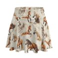 thumbnail image 1 of HELLHERO Horse Polyester Spandex Fabric Tennis Skirt with Inner Pockets, High Waisted Built-in Shorts Golf Skirts for Pickleball Travel Daily Wear, 1 of 9