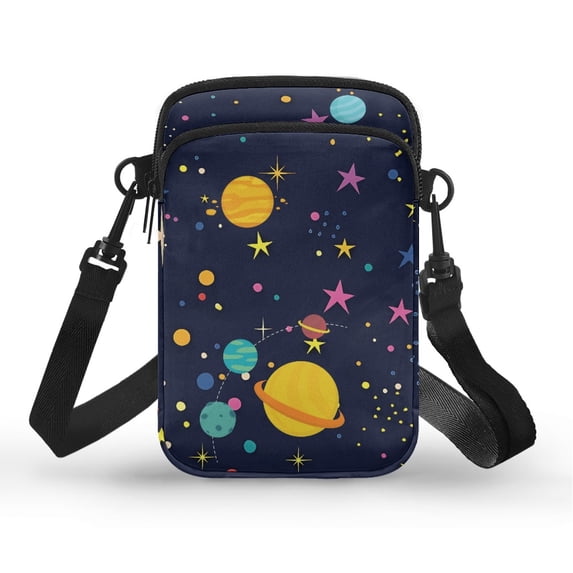 HELLHERO Horse Silhouettes Small Crossbody Purse Polyester with Zipper for Outdoor Holiday Travel