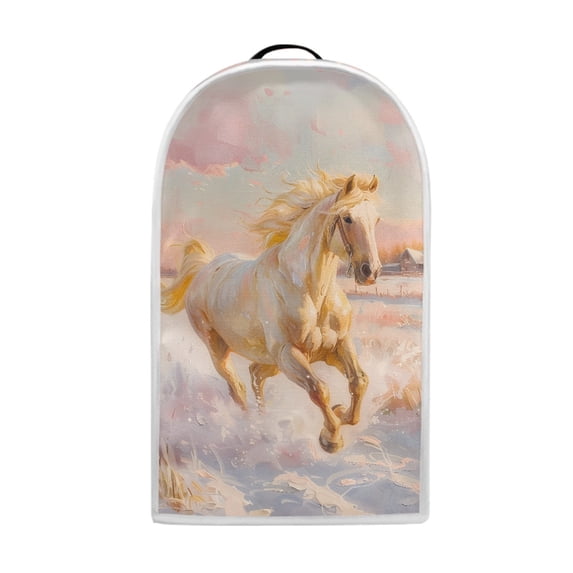 HELLHERO Horse Snowy Landscape Blender Dust Cover for Kitchen Counter Univesal for Home Kitchen Indoor with Lightweight
