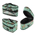 thumbnail image 1 of HELLHERO Horse and Flower Pattern Dustproof Portable Carrying Case 11.8x6.69x5.5 Inches with Smooth Zipper with Handle and Zipper, Bag Only, 1 of 6
