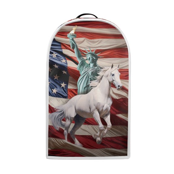 HELLHERO Horse and Statue of Liberty Design Protective Case with Handle Dustproof Coffee Machine Dust Cover for Kitchen Counter