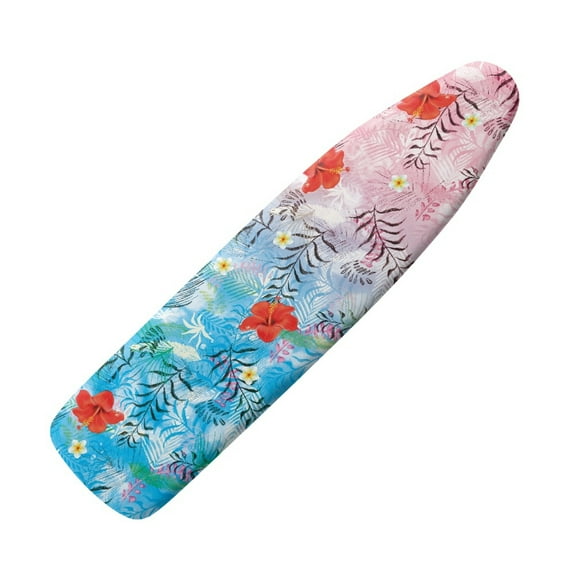 HELLHERO Household Iron Board Covers, Island Vacation Atmosphere Print Ironing Board Cover Protector Standard Size, Non Stick Scorch Resistant, Heat Resistance(15x54 Inch)