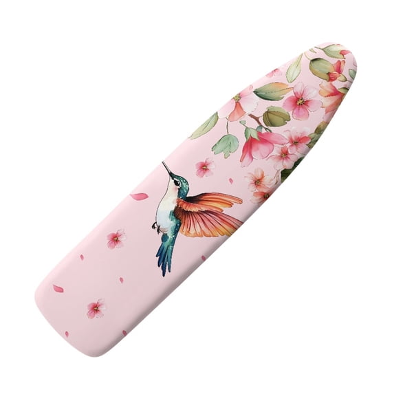 HELLHERO Hummingbird Bloom Ironing Board Cover Hook and Loop Home Protective Cover 3 Fasteners Iron Board Cover Soft