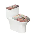thumbnail image 1 of HELLHERO Hummingbird and Cherry Blossom Fits All Toilet Shapes Soft Toilet Seat Cover, Polyester Fabric, Stretchy Fabric Toilet Covers Set, Stretch, Stays in Place, 1 of 7