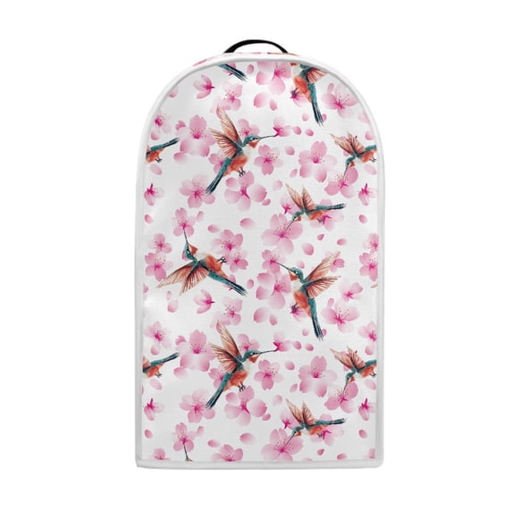 HELLHERO Hummingbird Cherry Blossom Pattern Protective Case with Handle Foldable Blender Covers Fitted Proof Stain for Blender Cover