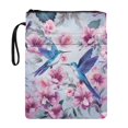 thumbnail image 1 of HELLHERO Hummingbird Flower Design Bible Case, 1 pc Polyester Handle Book Cover Carrying Case for Notebook, 11.4 Inch X 8.66 Inch, 1 of 7