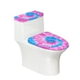 thumbnail image 1 of FORUDESIGNS Tie-dye Pattern Toilet Lid Cover and Toilet Tank Lid Cover Non-Fading Toilet Top Covers Back of Toilet Tank Covers Bathroom Decor Accessories, Stretches up to 15-21", 1 of 8