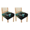 thumbnail image 1 of HELLHERO Hummingbird Mandala Flower Print Seat Covers for Dining Chairs, Dining Chair Cushion Slipcovers Set of 2, Chair Seat Slipcovers for Kitchen, Easy to Clean, 1 of 7