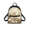 thumbnail image 1 of HELLHERO Hummingbird Rose Pattern Small Backpack for Women Lightweight Mini Bags for Hiking Travel, Polyester Waterproof Mini Backpack, 1 of 8