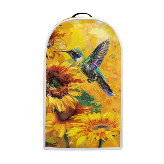 HELLHERO Hummingbird Sunflower Blender Cover 1Set Polyester 15.94"H x 9.45"L x 7.28"W for Kitchen Use Thickened
