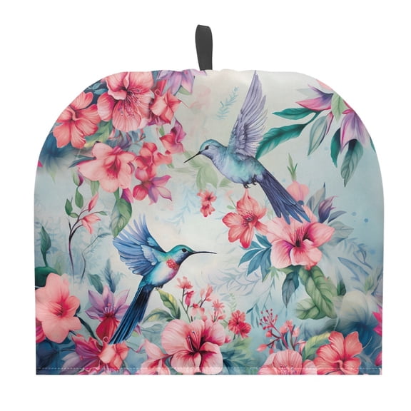 HELLHERO Hummingbird and Floral Teapot Dust Cover Keep Warm Keep Warm Large Teapot Cover Dust Proof