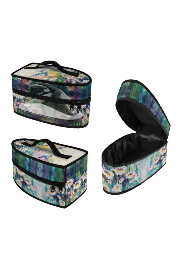 Hummingbirds Daisies Polyester Steam Irons Storage Bag, Bag Only