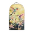 thumbnail image 1 of HELLHERO Hummingbirds and Lilies Coffee Machine Dust Cover with Univesal Multifunctional Polyester, 1 of 6
