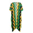 thumbnail image 1 of HELLHERO Ikat Chevron Print Beach Kimono - Lightweight Breathable Swimsuit Cover Up | Trendy Loose Fit for Summer Beach, Pool & Vacation, 1 of 6