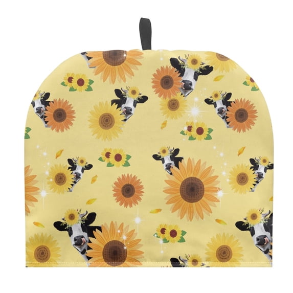HELLHERO Insulation Teapot Cover with Sunflowers, Polyester Canvas