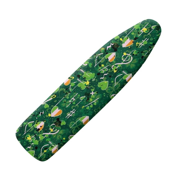 HELLHERO Iron Board Cover Replacement Elastic Edge Easy Fit Heart-Shaped Irish Flag Design Protection Covers for Home Accessories