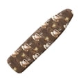 thumbnail image 1 of HELLHERO Iron Board Protective Cover Ironing Board Protector for Reusable Easy Change Polyester Fabric for Hook and Loop Fasteners, Coffee Cup and Chocolate Text Print, 1 of 6