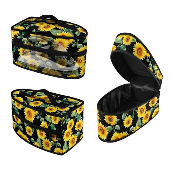 HELLHERO Iron Carrier Bag Easy to Store and Carry Portable Steamer Carrying Case Easy Storage Cleaning Sunflower(Bag Only)