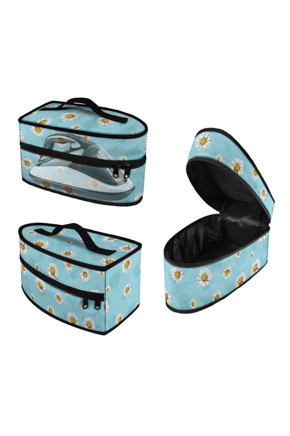 Iron Carrier Bag Protective Travel Steamer Bag Easy to Store and Carry Daisy Pattern Valentine's Day, Bag Only