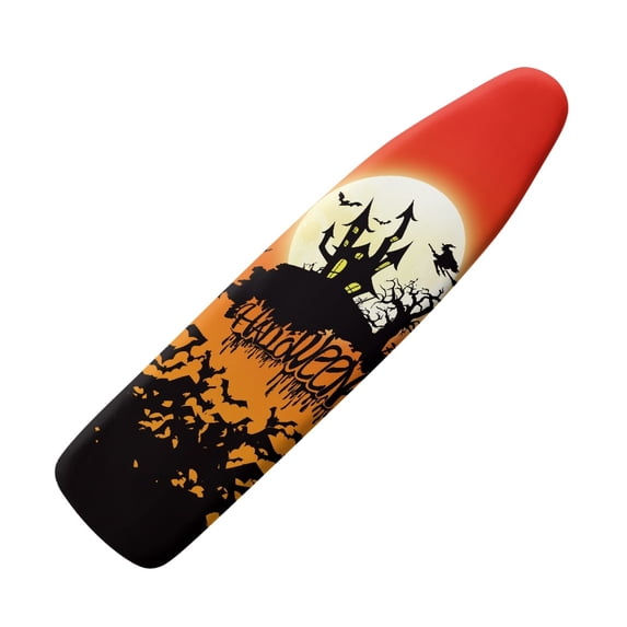 HELLHERO Iron Covers Most Iron Boards Ironing Board Protector Cover Hook and Loop Fasteners Polyester Fabric One-Piece Cover(Halloween )