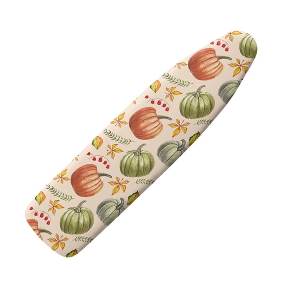 HELLHERO Iron Pad Covers 15x54 Inch Iron Pad Board Cover with Elastic Edges Ironing Board Protective Cloth Easy Install Non Fading Cloth Cover Pumpkin