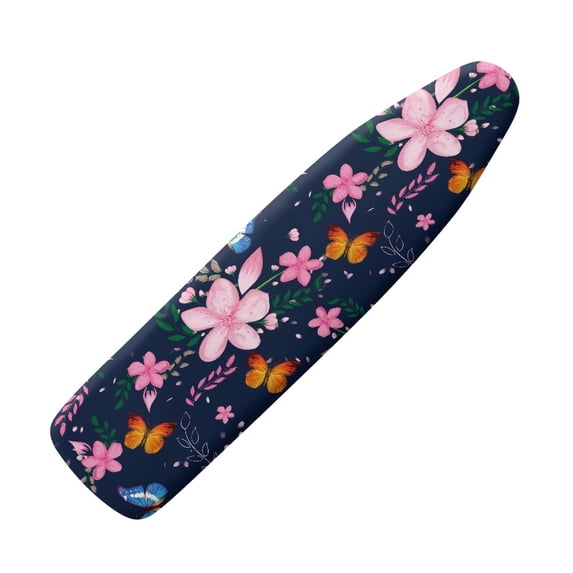 HELLHERO Iron Padding Cover with Floral Pattern Butterfly Autumn Fall 15x54 Polyester Fabric Iron Board Covers for Home Use Home Household