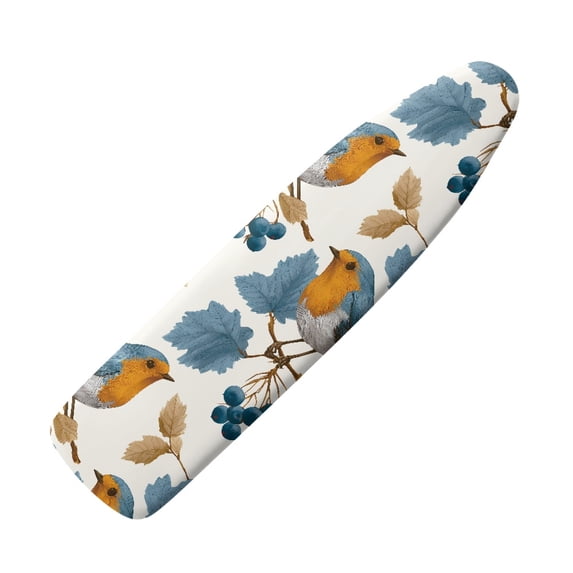 HELLHERO Ironing Board Cover 15"x54" with Bird Berry Pattern, Replacement Protector Cover for Table Top Home Ironing Use, Not Heat Resistant