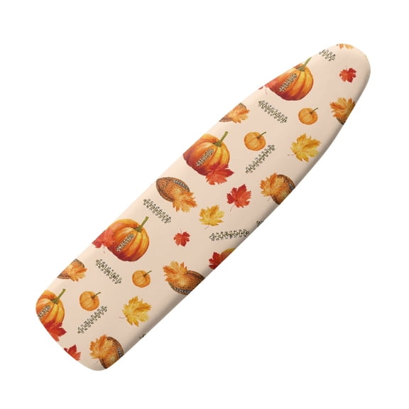 HELLHERO Ironing Board Cover 15"x54" with Pumpkin Autumn Print, Anti-Slip Replacement Dustproof Cover for Home Thanksgiving and Christmas