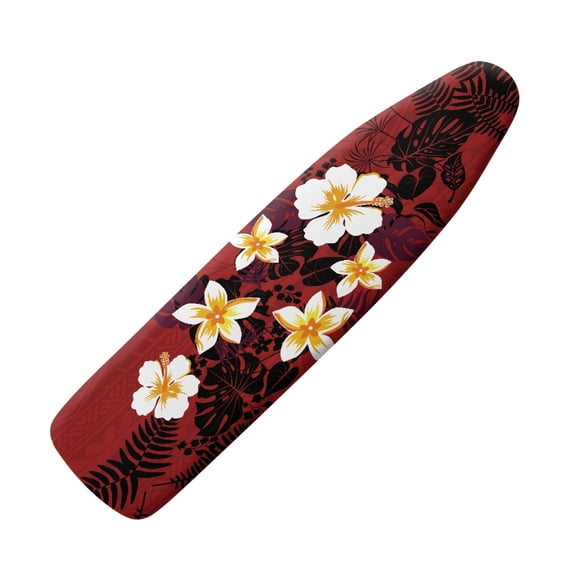 HELLHERO Ironing Board Cover 15"x54" with Tropical Floral Pattern, Dust-proof Polyester Cover for Home Table Top Ironing Use