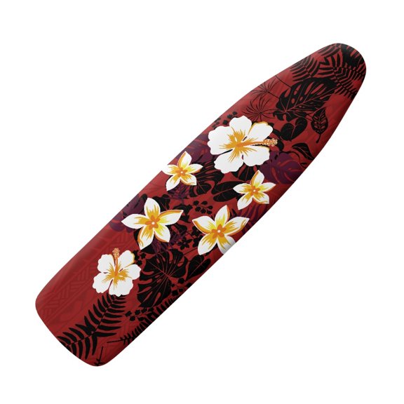HELLHERO Ironing Board Cover 15"x54" with Tropical Floral Pattern, Dust-proof Polyester Cover for Home Table Top Ironing Use