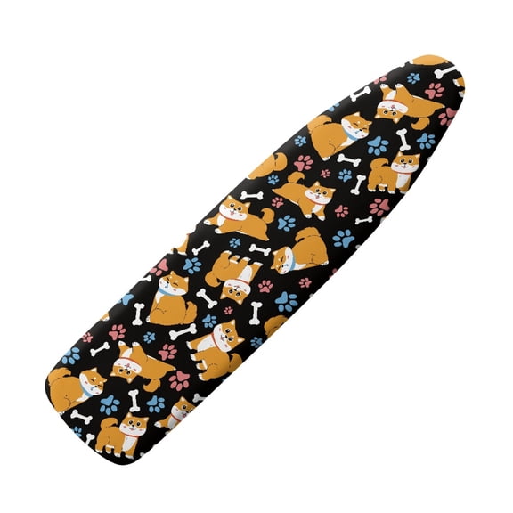 HELLHERO Ironing Board Cover 15x54 Inch Stretch Fit Non-Slip Elastic Edge, Dog Paw Print
