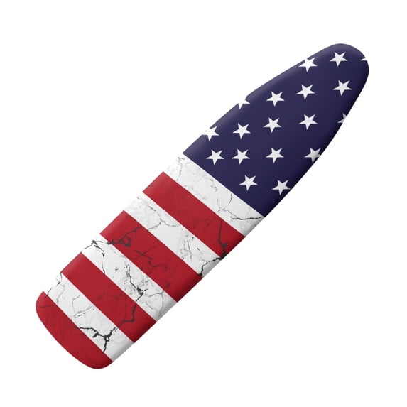 HELLHERO Ironing Board Cover 15x54 Inch with American Flag Pattern, Polyester Fabric Replacement Cover for Home Laundry Room and Tailor Shop